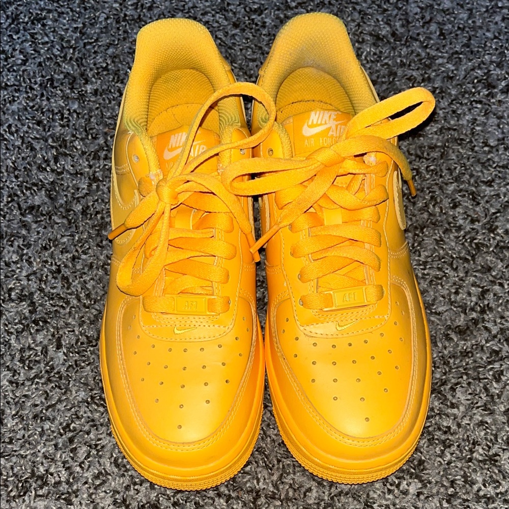 Nike Air Force 1 Bright Yellow Sneakers